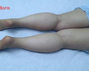 Anna with her pantyhose, from another point of view it will inflate your dick harder, will you ejaculate in the pantyhos