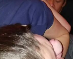 My slutty wife sucking my dick while our friend eats her pussy to orgasms