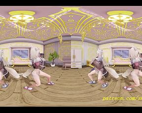 VR180 mmd FuwaMoco Dance 3d hololive Hentai